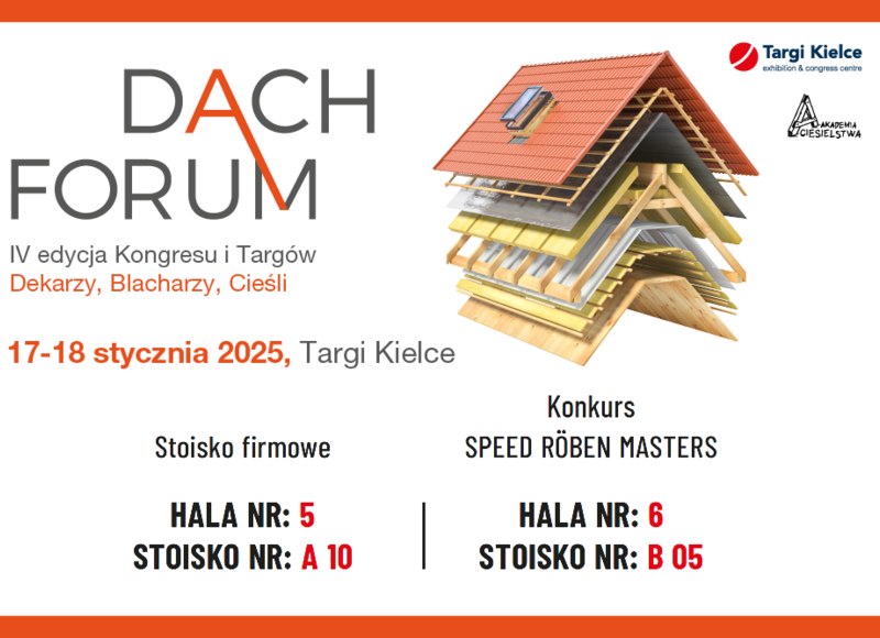 Röben Złotym Sponsorem DACH FORUM 2025 – zapraszamy na nasze stoiska